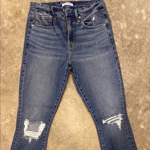 Good American good legs cropped jean